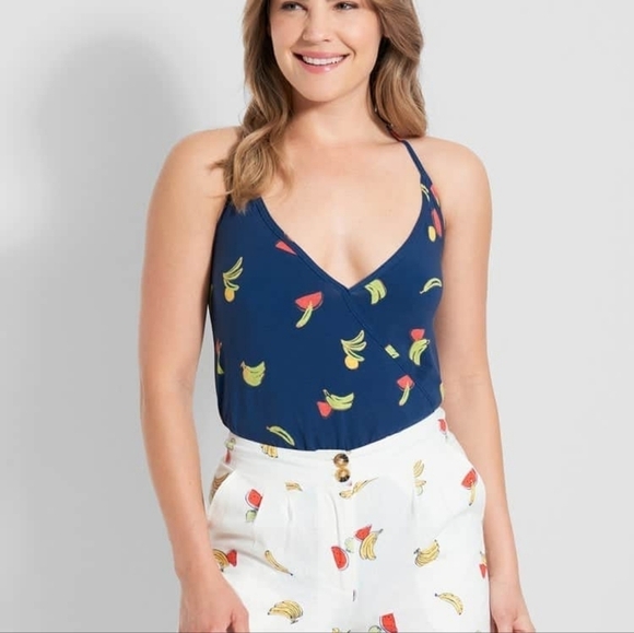 Modcloth Fruit Halter Bodysuit XS - Picture 7 of 8